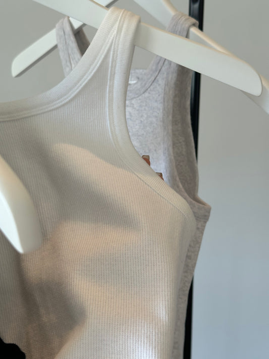 リブタンクトップ