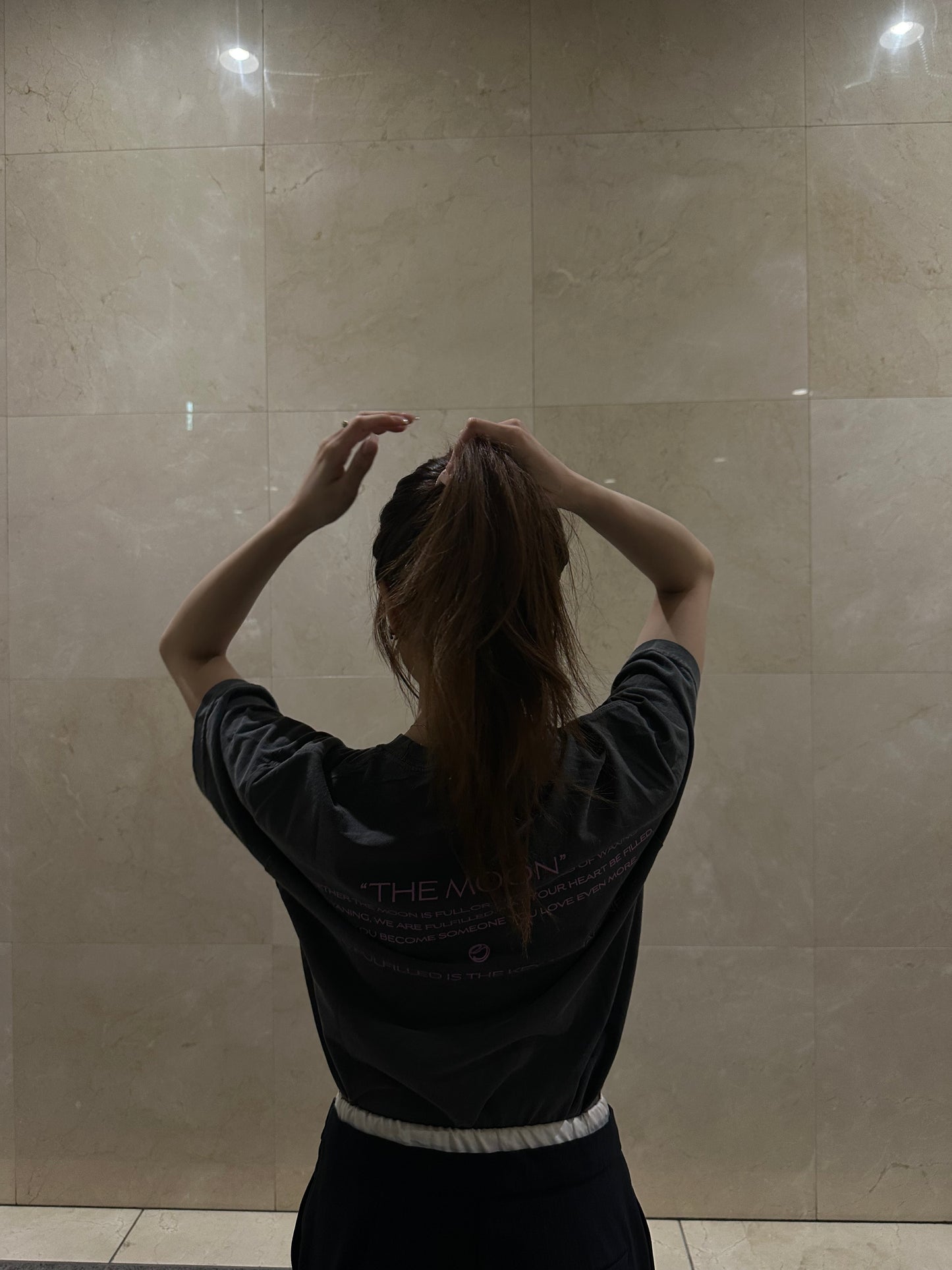 THE MOON logo T